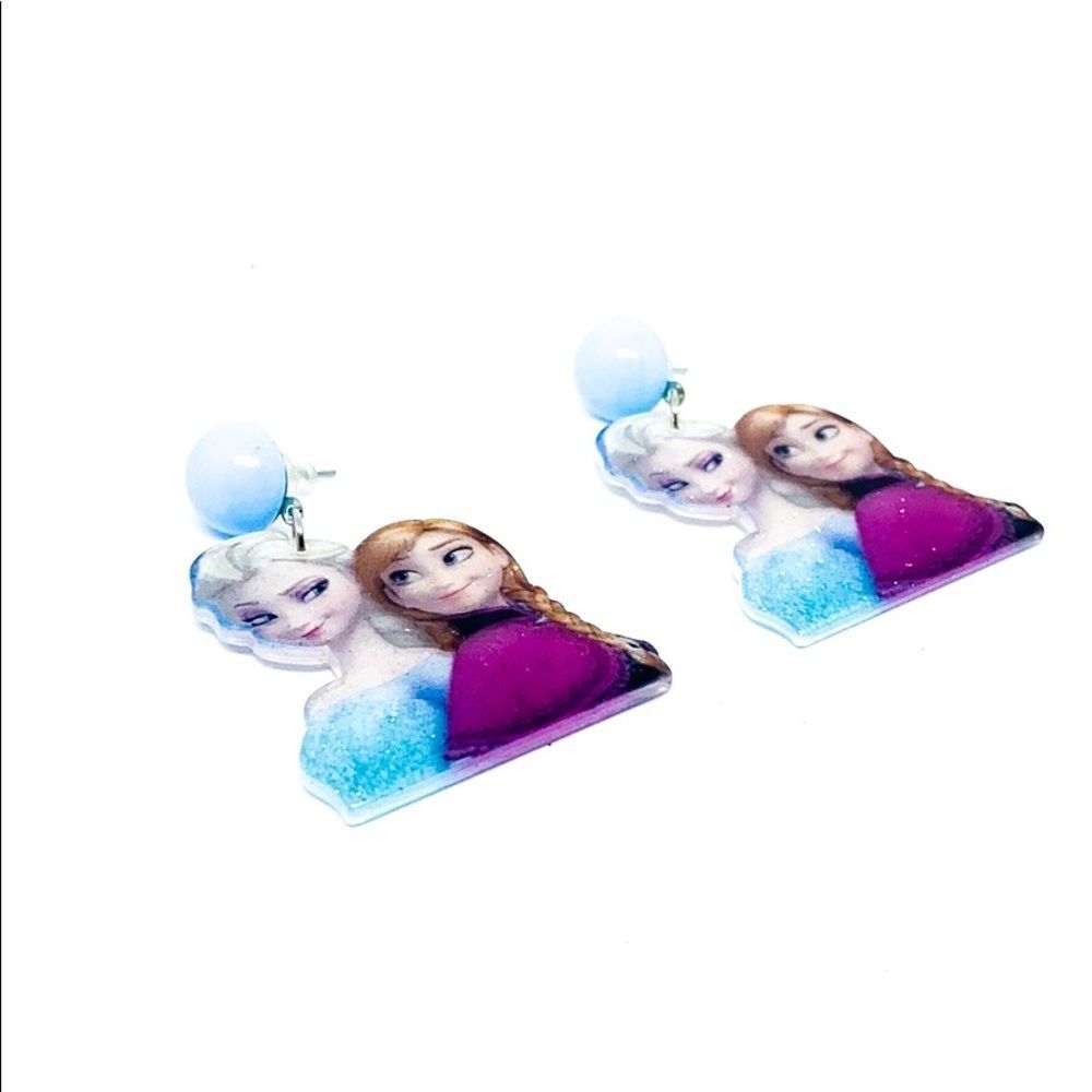 NWT Frozen Glittery Dangle Earrings